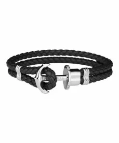 Paul Hewitt Phrep Black Leather Bracelet PH-PH-L-S-B-XXXL