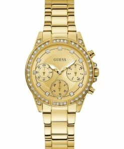 Guess Gemini Gold Stainless Steel Bracelet Watch W1293L2