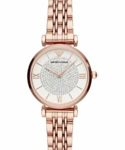 Emporio Armani Rose Gold Tone Analogue Watch AR11244