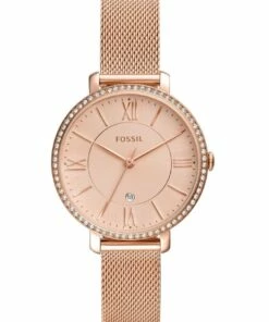 Fossil Jacqueline Rose Gold Stainless Steel Analog Watch ES4628