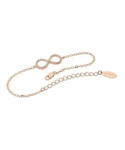 Georgini Infinity Sterling Silver Rose Gold Bracelet