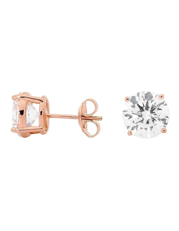 Georgini 9mm Round Rose Gold Stud Earrings 1 Georgini 9mm Round Rose Gold Stud Earrings