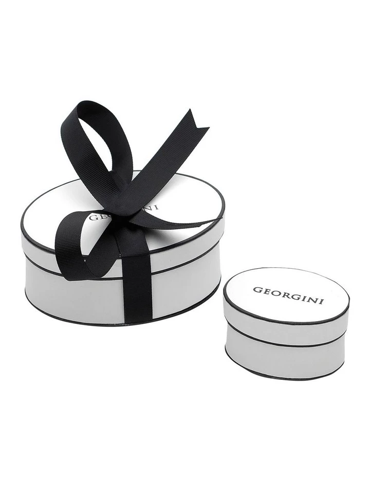 Georgini Pavo Silver Rhodium Stud Earrings 2 Georgini Pavo Silver Rhodium Stud Earrings - Image 2