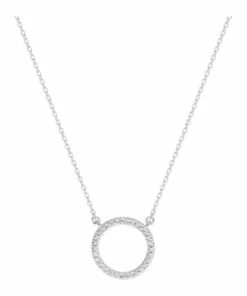 Georgini Ara Rhodium Pendant Sterling Silver Necklace