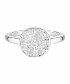 Georgini Mosaic Disc Silver Ring Sterling Silver