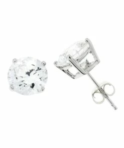 Georgini 8mm Brilliant Silver Stud Earrings