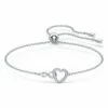 Swarovski Infinity Heart Rhodium Plated Bracelet