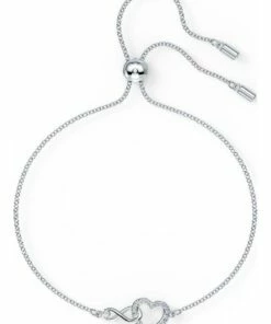 Swarovski Infinity Heart Rhodium Plated Bracelet -RAY-BAN Online Store 746382700 3 720x928
