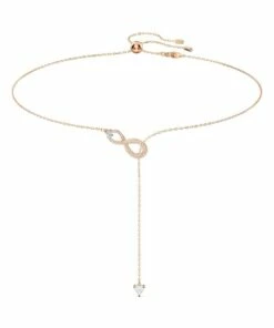 Swarovski Infinity Y Rose Gold Necklace