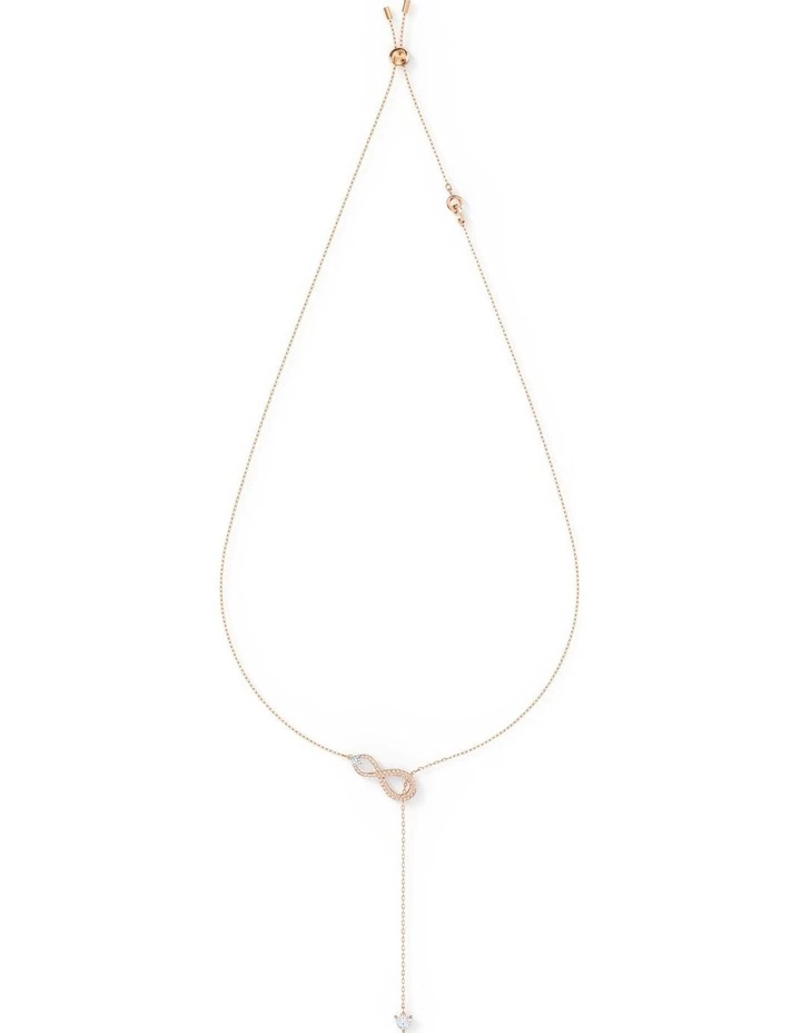 Swarovski Infinity Y Rose Gold Necklace 2 Swarovski Infinity Y Rose Gold Necklace - Image 2