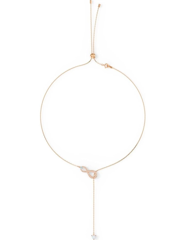 Swarovski Infinity Y Rose Gold Necklace 3 Swarovski Infinity Y Rose Gold Necklace - Image 3
