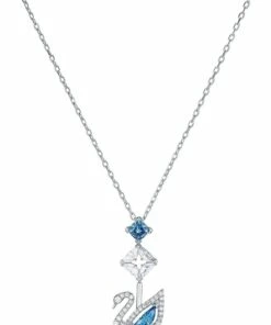 Swarovski Dazzling Swan Silver Necklace