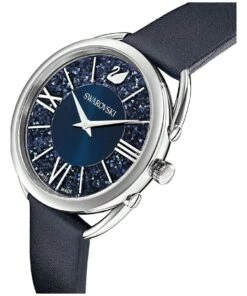 Swarovski Crystalline Glam Watch - Leather Strap - Blue - Stainless Steel -RAY-BAN Online Store 746480260 4 720x928