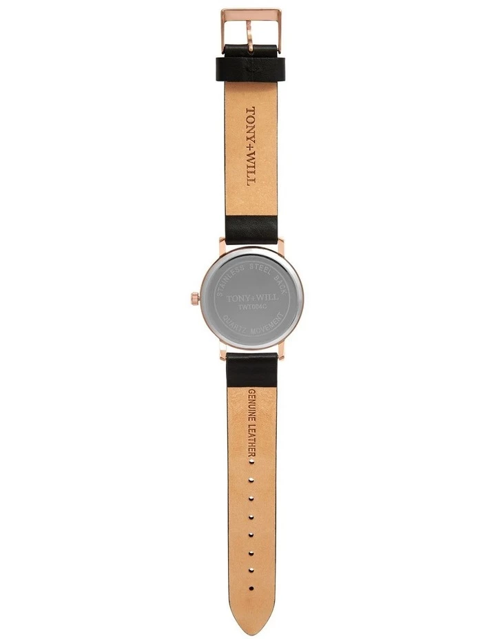 TONY+WILL Small Classic Black TWT004C Watch 3 TONY+WILL Small Classic Black TWT004C Watch - Image 3