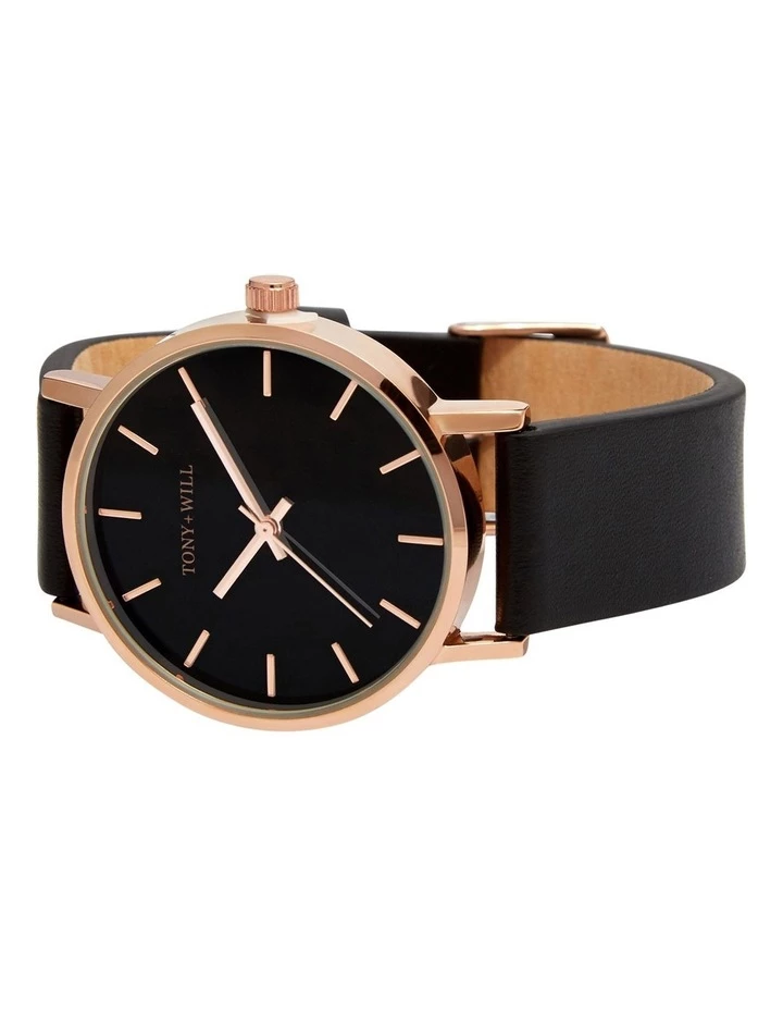 TONY+WILL Small Classic Black TWT004C Watch 4 TONY+WILL Small Classic Black TWT004C Watch - Image 4