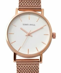 TONY+WILL Small Classic Rose Gold TWM004D Watch
