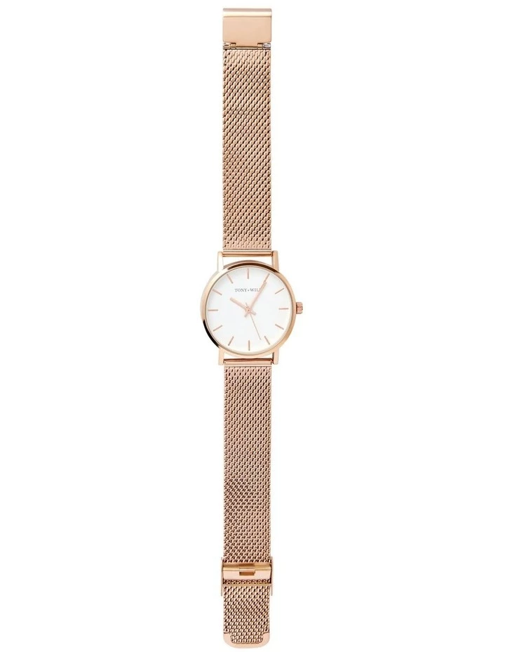 TONY+WILL Small Classic Rose Gold TWM004D Watch 5 TONY+WILL Small Classic Rose Gold TWM004D Watch - Image 5