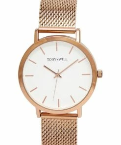 TONY+WILL Classic Mesh Rose Gold TWM000D Watch