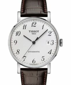 Tissot Everytime Swissmatic Silver Leather Automatic Watch T109.407.16.032.00