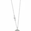 Mocha Fine Threepence Silver Necklace