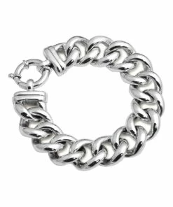 Mocha Big Mama Bolt Bracelet - Silver