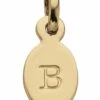 Mocha "B" - Oval Letter - Gold
