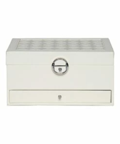 Mocha Compact White Jewellery Box