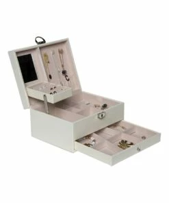 Mocha Compact White Jewellery Box -RAY-BAN Online Store 754607170 3 720x928