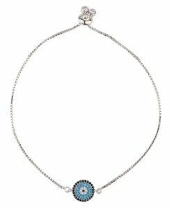 Mocha Small Circle Of Life Bracelet-Silver