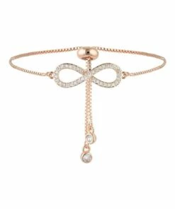 Mocha Infinity Bracelet-Rosegold