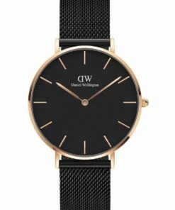 Daniel Wellington Petite 36 Ashfield Black Stainless Steel Quartz Watch