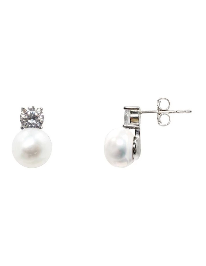 Pure Elements Simply Brilliant Pearl White Stud Earrings 1 Pure Elements Simply Brilliant Pearl White Stud Earrings