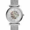 Fossil Carlie Analogue Silver Stainless Steel Automatic Watch