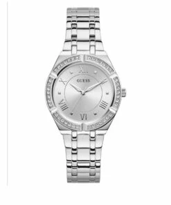 Guess Cosmo Silver Stainless Steel Dress Watch GW0033L1