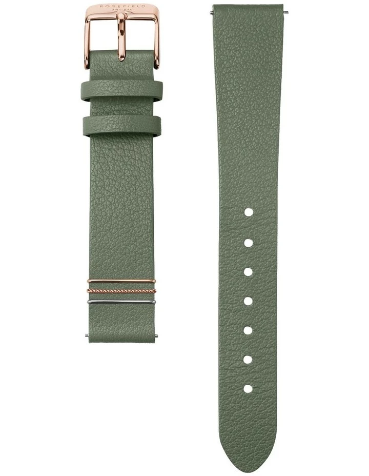 Rosefield The West Village Olive Green Leather Analog Watch WFGG-W85 2 Rosefield The West Village Olive Green Leather Analog Watch WFGG-W85 - Image 2