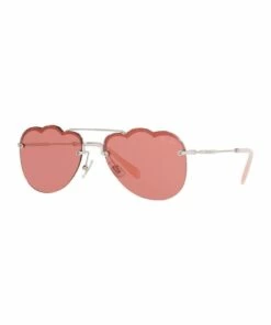 Miu Miu Pink Aviator Sunglasses 0MU 56US 1523645002