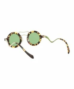 Miu Miu Green Round Sunglasses 0MU 02VS 1526705003 -RAY-BAN Online Store 771787720 6 720x928