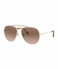 Miu Miu Brown Aviator Sunglasses 0MU 53VS 1527859002