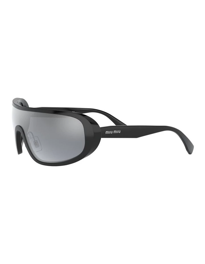 Miu Miu Grey Shield Sunglasses 0MU 06VS 1528378001 3 Miu Miu Grey Shield Sunglasses 0MU 06VS 1528378001 - Image 3