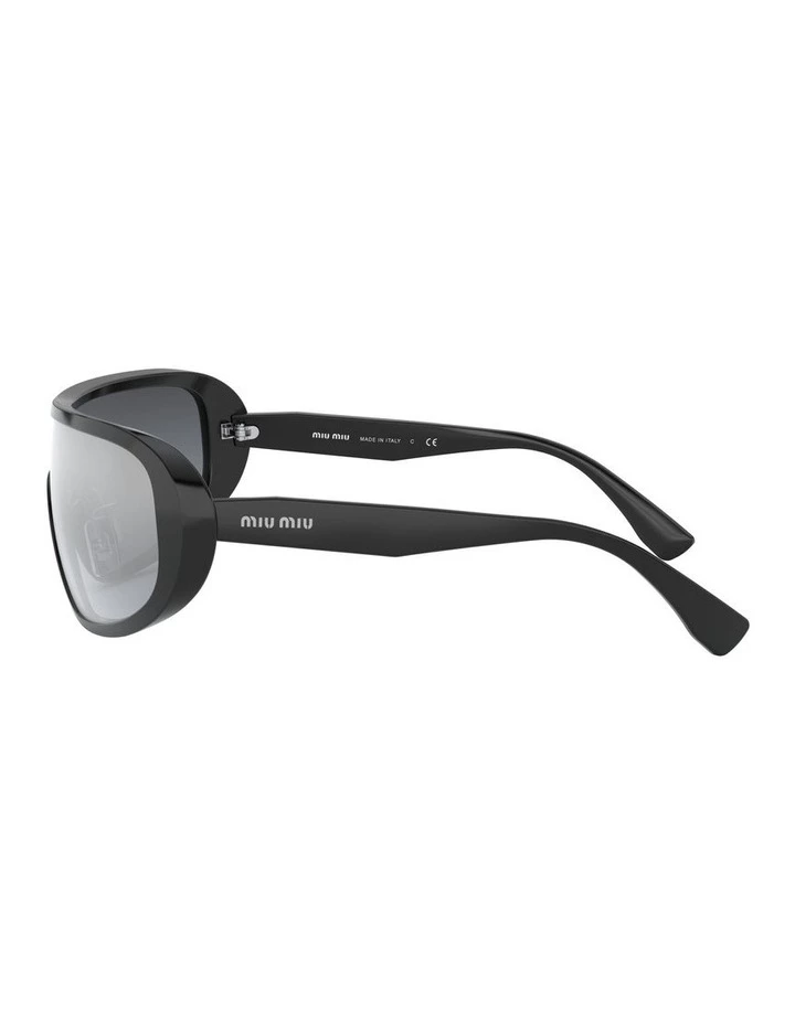 Miu Miu Grey Shield Sunglasses 0MU 06VS 1528378001 4 Miu Miu Grey Shield Sunglasses 0MU 06VS 1528378001 - Image 4