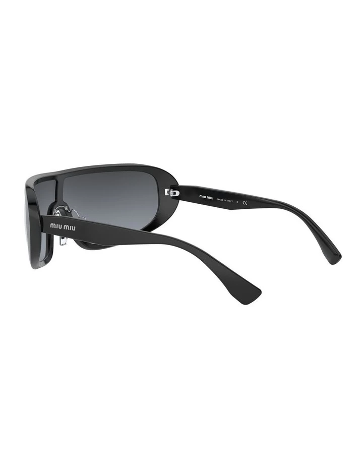 Miu Miu Grey Shield Sunglasses 0MU 06VS 1528378001 5 Miu Miu Grey Shield Sunglasses 0MU 06VS 1528378001 - Image 5