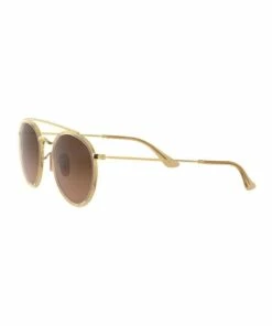 Ray-Ban Round Double Bridge Brown Sunglasses 0RB3647N 1515587017 -RAY-BAN Online Store 773725870 3 720x928