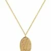 Mocha Cancer Zodiac Pendant Gold Necklace