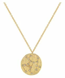 Mocha Zodiac Necklace - Sagittarius