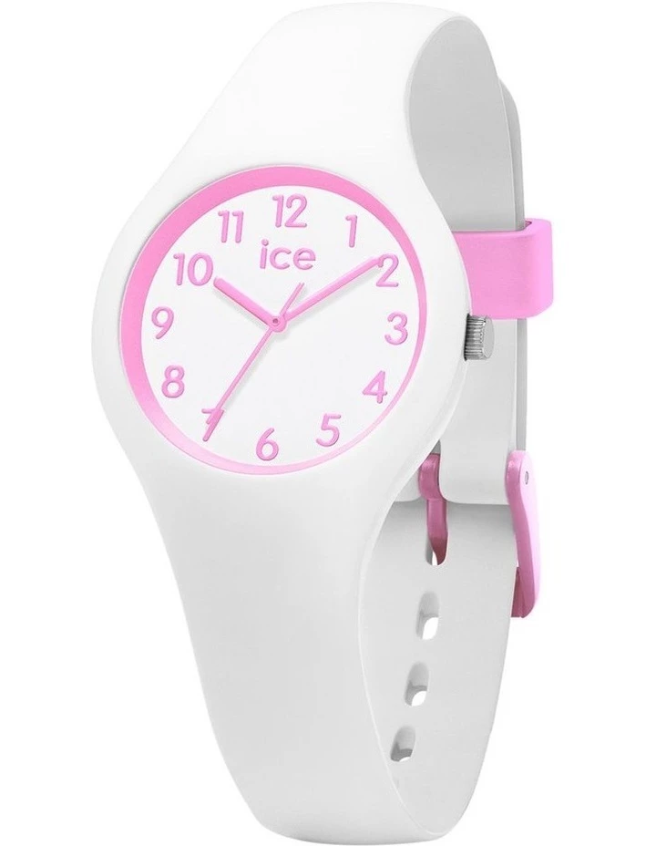 ICE-Watch Ola Kids White Small White/Pink Silicone Quartz Watch 1 ICE-Watch Ola Kids White Small White/Pink Silicone Quartz Watch