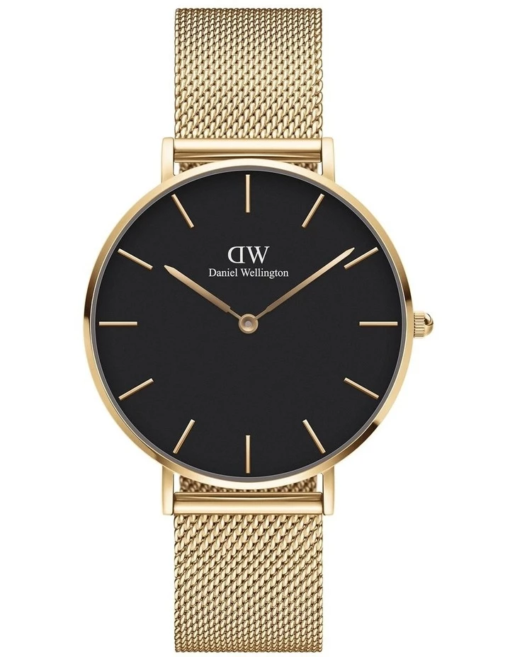 Daniel Wellington Petite 36 Evergold Black Dial Gold Stainless Steel Quartz Watch 1 Daniel Wellington Petite 36 Evergold Black Dial Gold Stainless Steel Quartz Watch