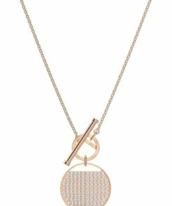 Swarovski Ginger T Bar Rose Gold Necklace