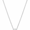 Swarovski Angelic Round Pendant Silver Necklace