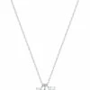 Swarovski Attract Cluster Pendant Silver Necklace