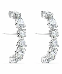 Swarovski Tennis Deluxe Mixed Pierced Silver Ear Climber Earrings -RAY-BAN Online Store 781228990 3 720x928
